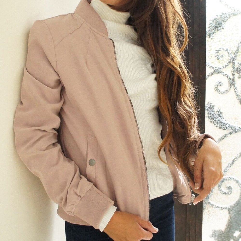 Soft Casual Bomber Jacket